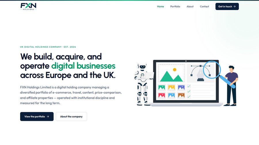 FXN Holdings website preview